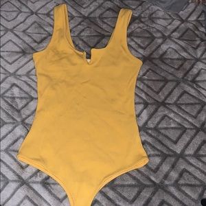 Yellow body suite